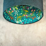 Dragonfly Linen and Wildflower Lampshade