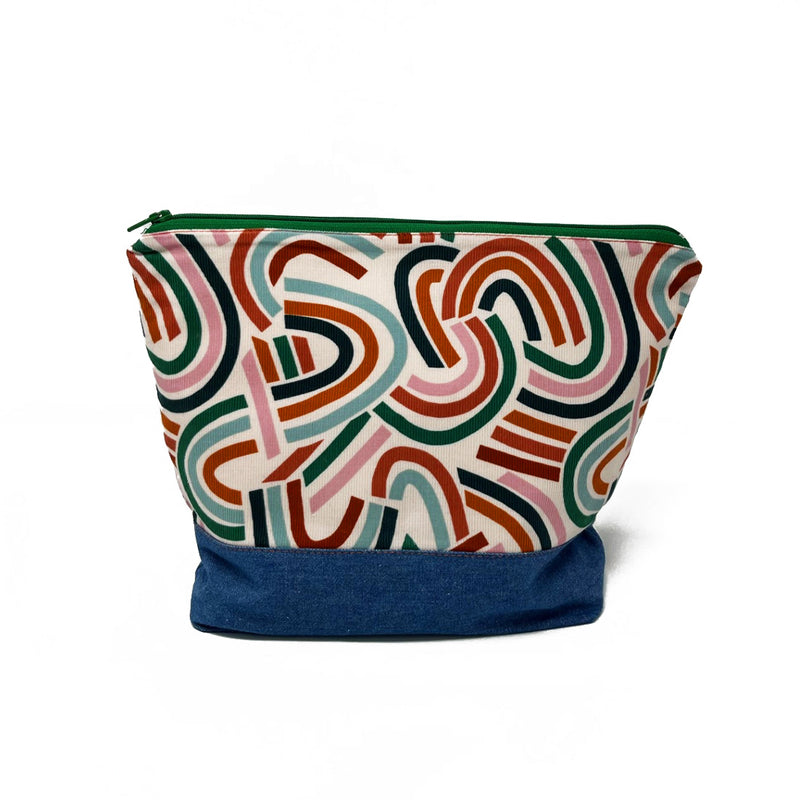 Retro Rainbow Cosmetic Bag