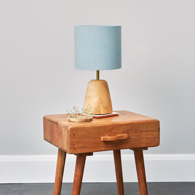 Cornflower Blue Irish Linen Lampshade