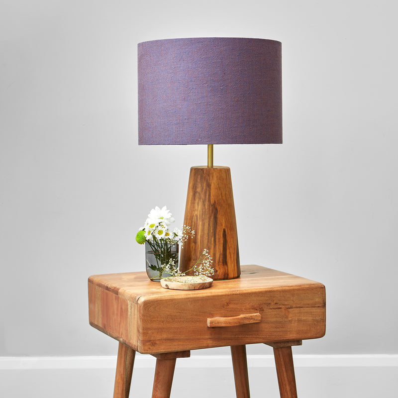 Plum Irish Linen Lampshade