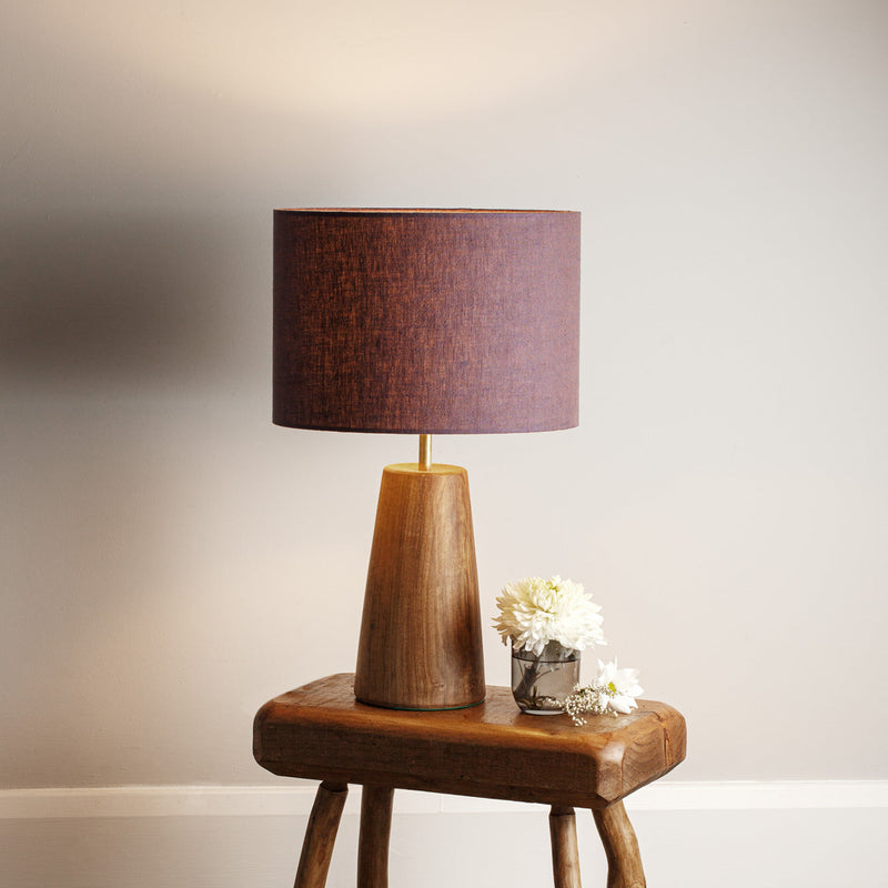 SALE: Plum Irish Linen Lampshade
