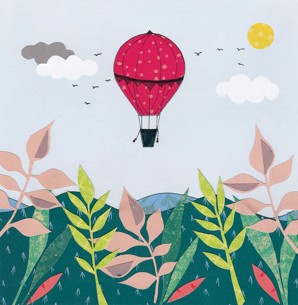 Hot Air Balloon Greetings Card