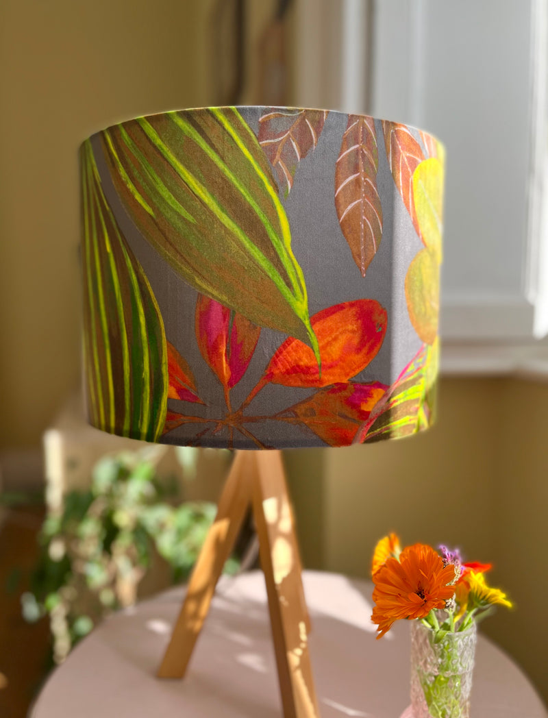 Velvet Foliage Lampshade