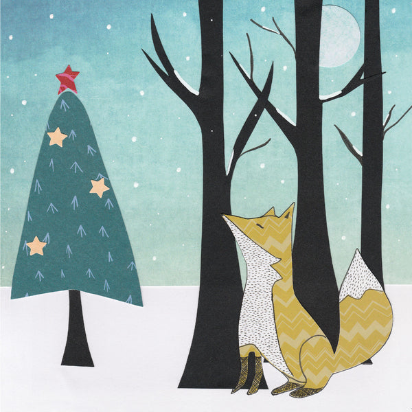 Christmas Fox Greetings Card