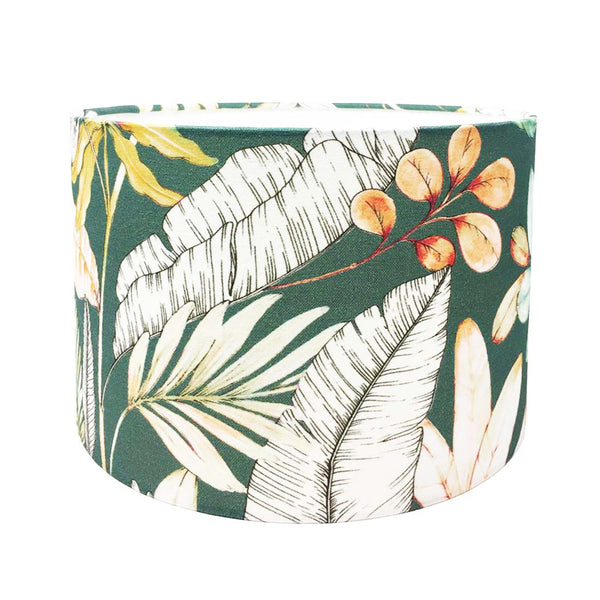 SALE Green Tropical Leaves Lampshade