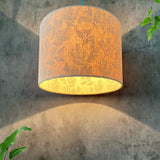 Peony Linen and Laurel Leaves Lampshade