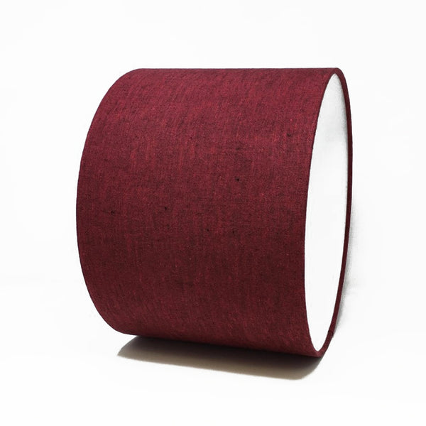 Dark Cherry Red Irish Linen Lampshade