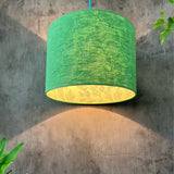 Sea Green Linen and Laurel Leaves Lampshade