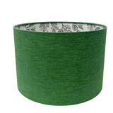 Sea Green Linen and Laurel Leaves Lampshade
